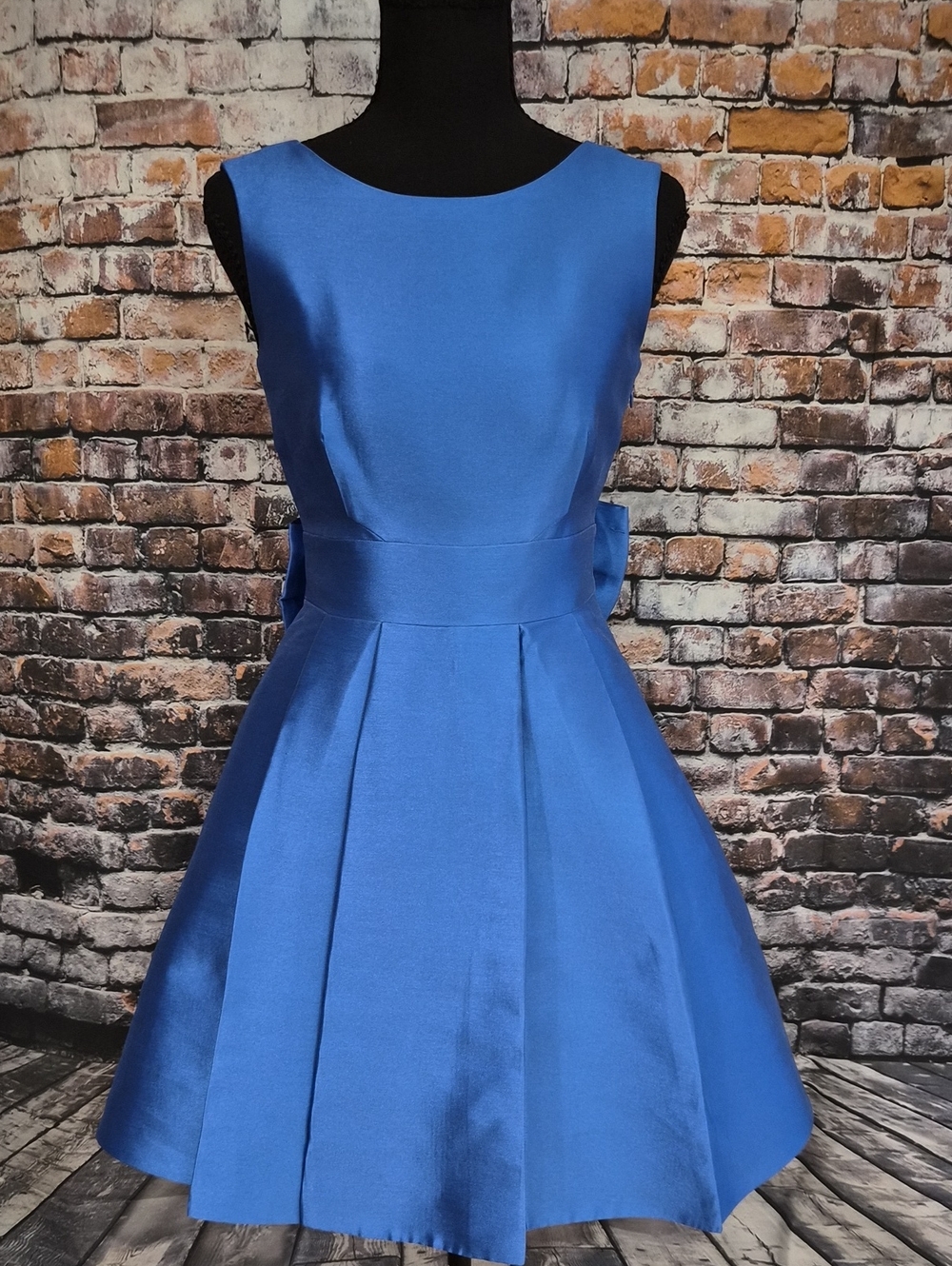 kate spade Blue Satin Dress with Branded Label